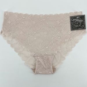 Wilshire Montana Women’s Panties Beige Nude Lace M New